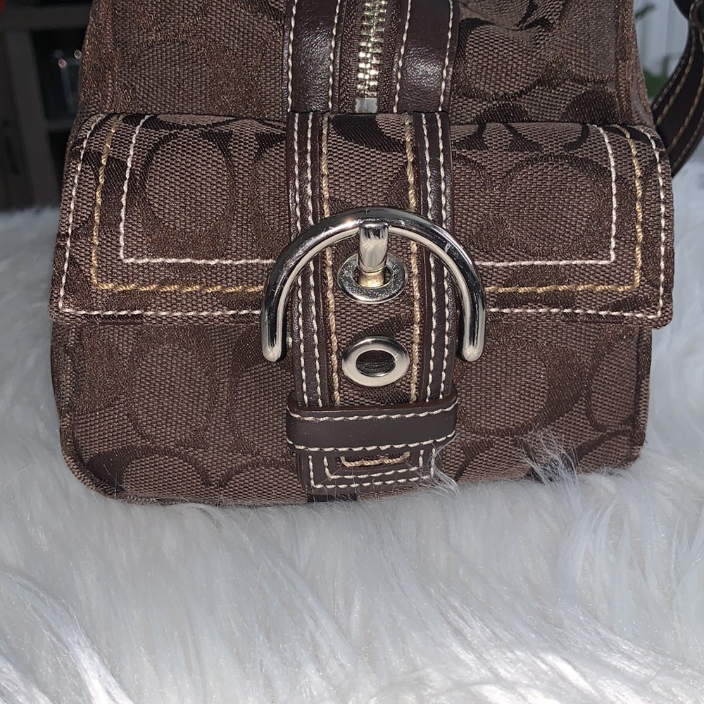 AUTHENTIC Chocolate brown Coach satchel. Perfect condition! - Picture 5 of 8